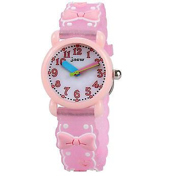 Veeki Pink Kids Watches Analog 3D Cartoon Waterproof Sport Children Toddler Wrist Watches Gifts for 3 4 5 6 7 8 9 10 11 12 Ages Girls Little Boys Chil