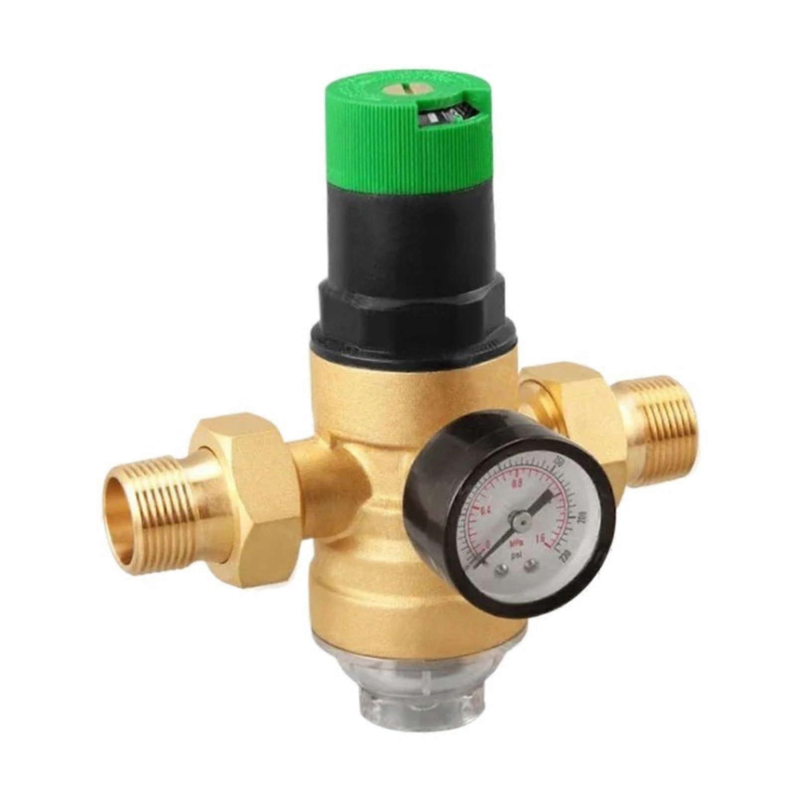 DN15 Brass Pressure Reducing Valve with Builtin Water Filter for Precise Pressure Control