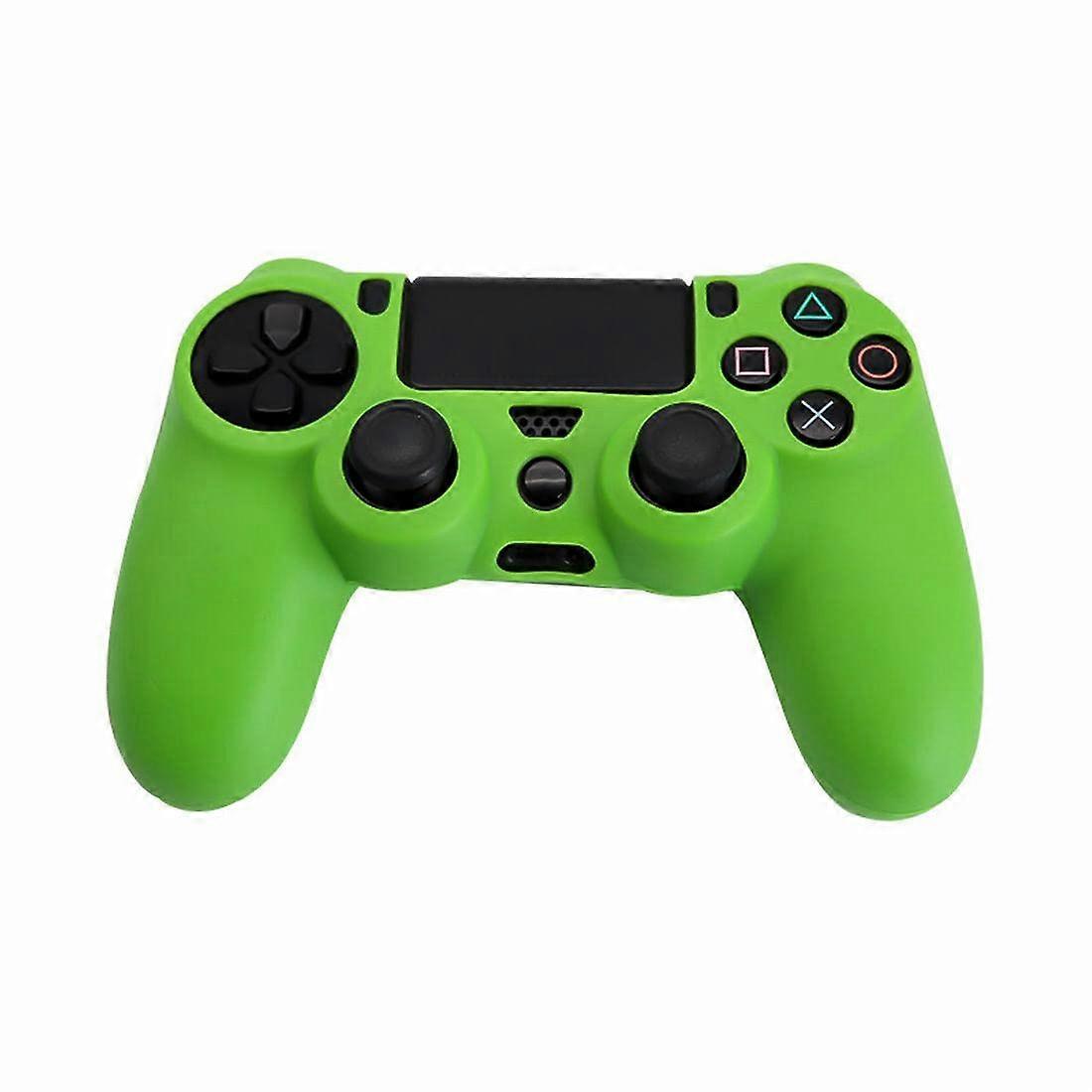 Case for PS4 Controller with AntiSlip Textured Grip, Full Coverage Silicone Protective Skin  Green