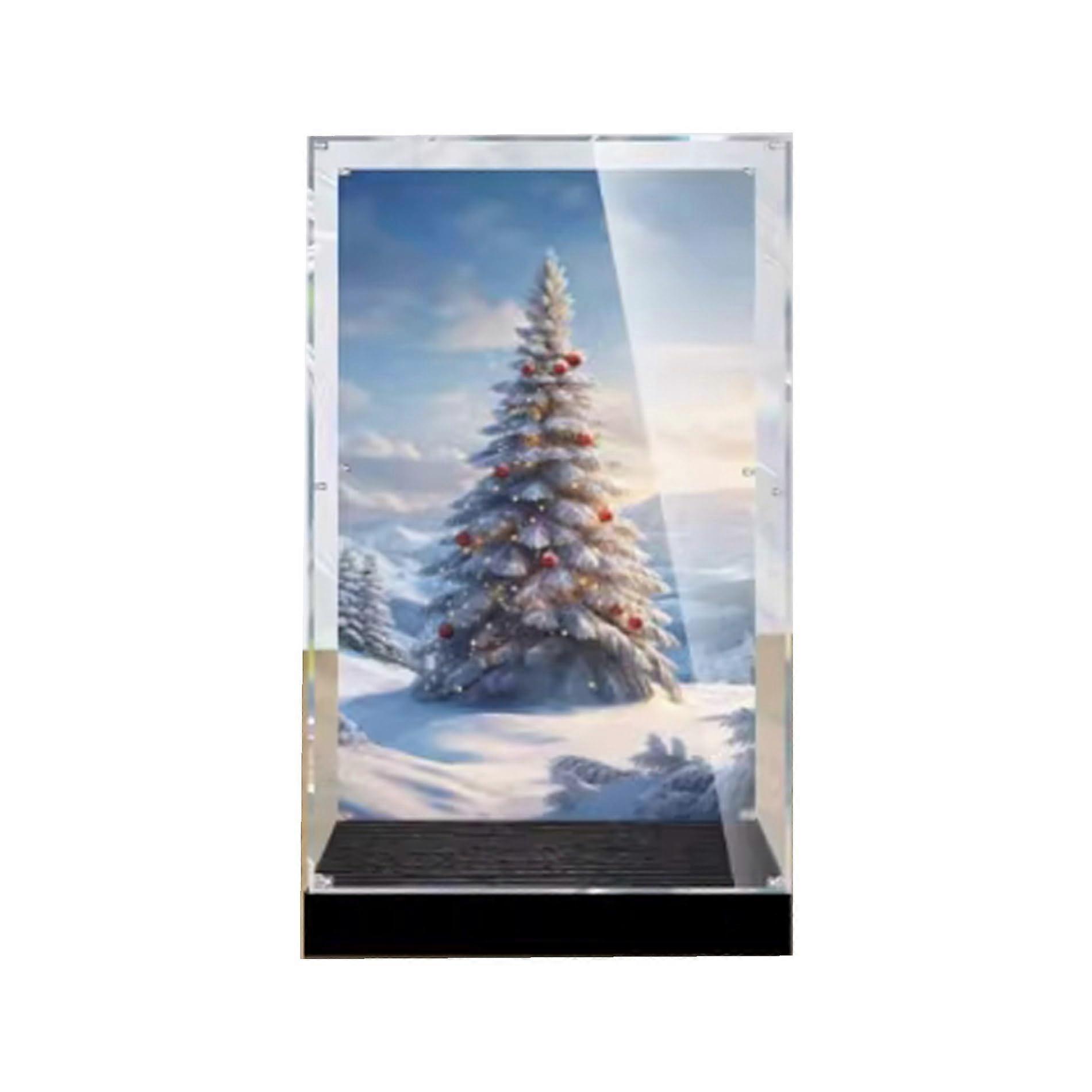Acrylic Dustproof Display Box for  40573 Christmas Tree, Clear Protection with Stable Base