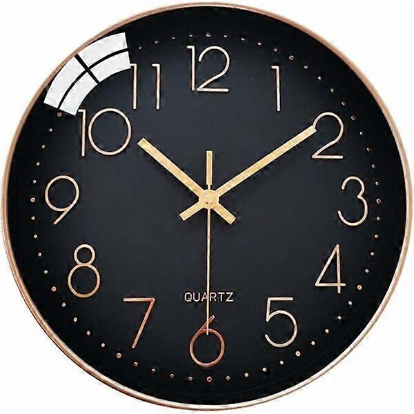 Wall clock, plastic case dustproof, 30cm large font, office wall clock
