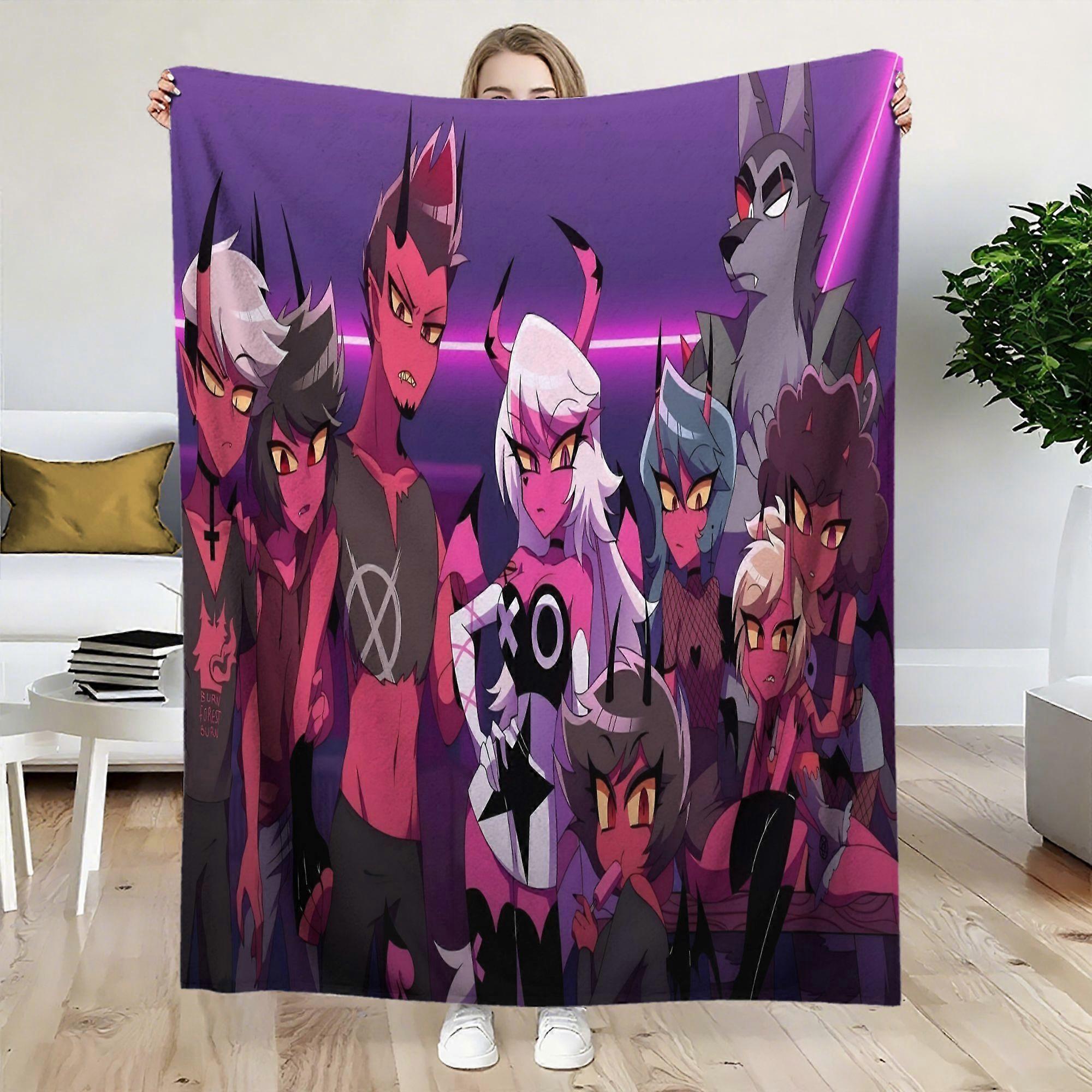 Demon Squad Luxury Fleece Blanket  Soft Lightweight