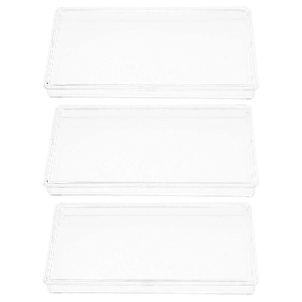 Clear Paper Money Holders Plastic Banknote Holder for Storage 3Pcs