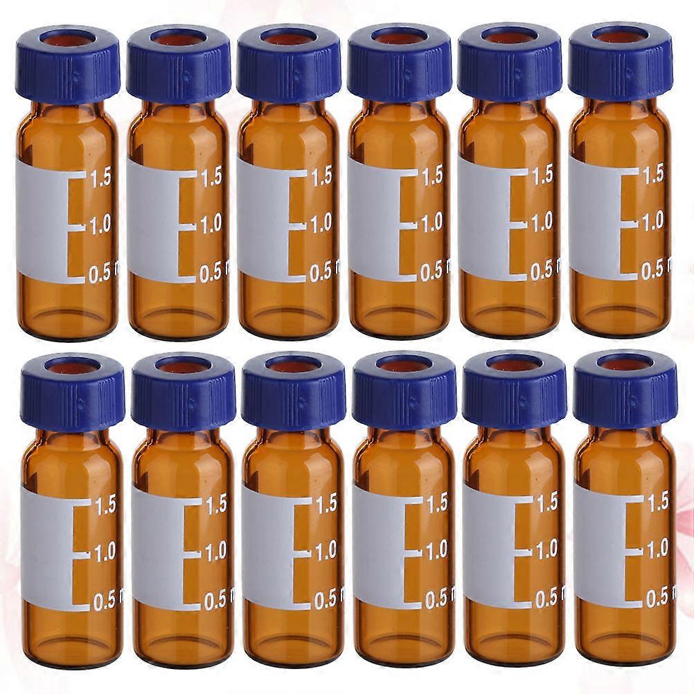 Sampling Vials Chromatography Vials for Storage Use 100Pcs Amber Sample Glass Bottles