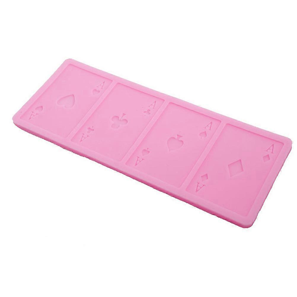Poker Cake Mold Versatile Poker Shape Silicone Mold for Baking Use