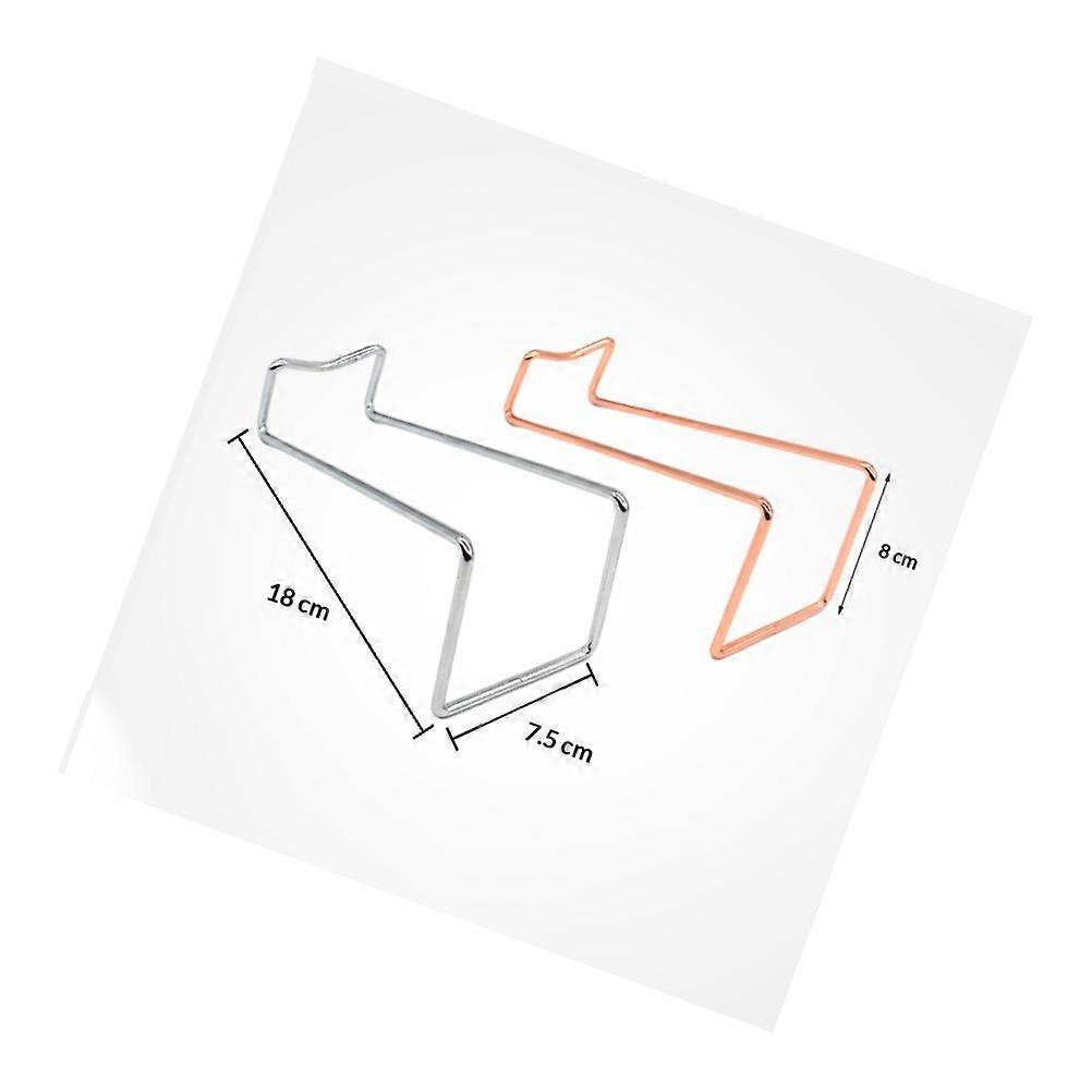 Display Rack Iron Art for Home 2Pcs Decorative Storage Rack