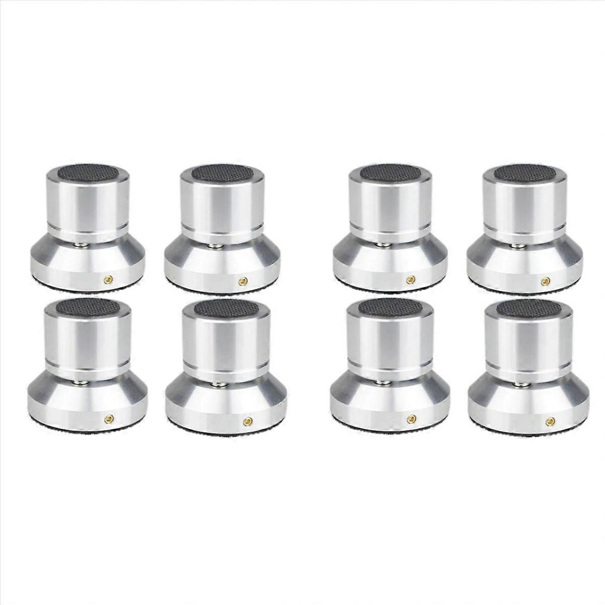 Speaker Isolation Stand Lead Alloy Adjustable Tray Pad Silver