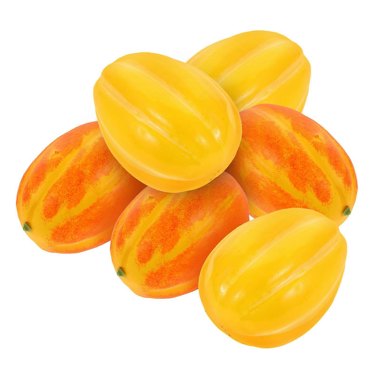 Simulated Melon Model for Decor 24Pcs Artificial Fruit with Details