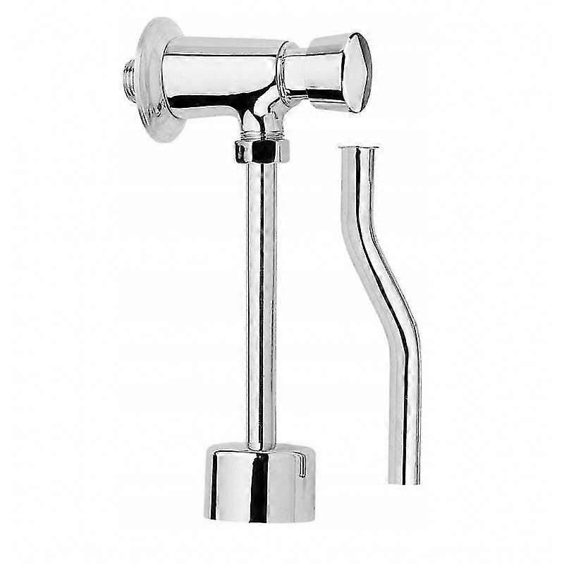 Urinal Flush Valve Auto Self Cutting Push Button Type 1/2" Chrome