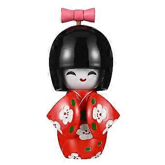 Japanese Kimono Doll Wooden Ornament Desktop Traditional Japanese Kimono Girl Figurine For Home Sushi Restaurant Adornment
