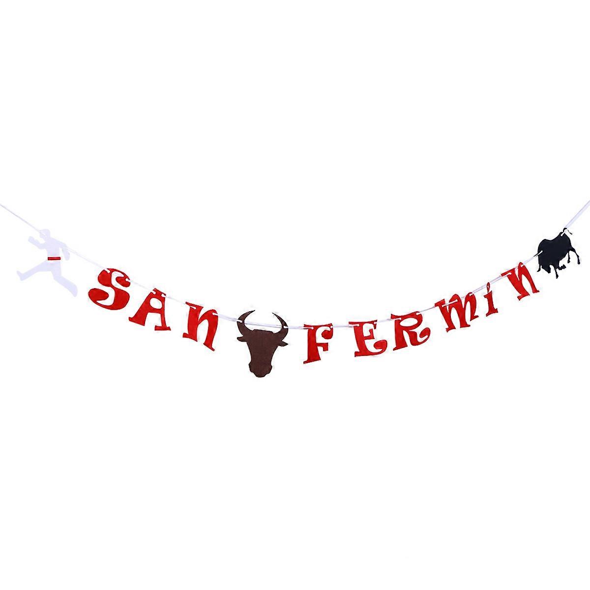 San Pull Flag Banner for Party Decorations 3Pcs Creative Ornaments