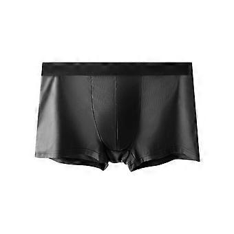 Men Boxer Underwear – Mid Waist Solid Color U Convex – for Daily Wear