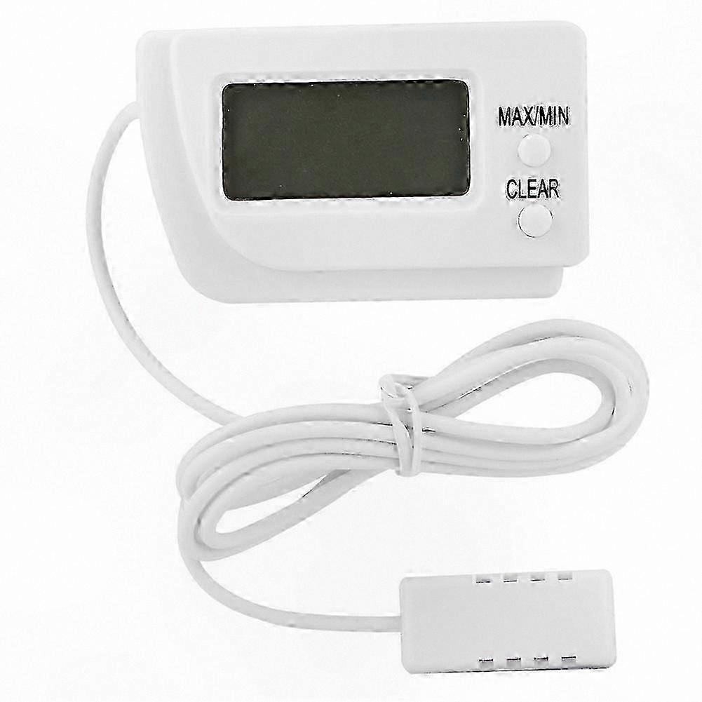 Digital incubator thermometer with LCD display and remote sensor hygrometer