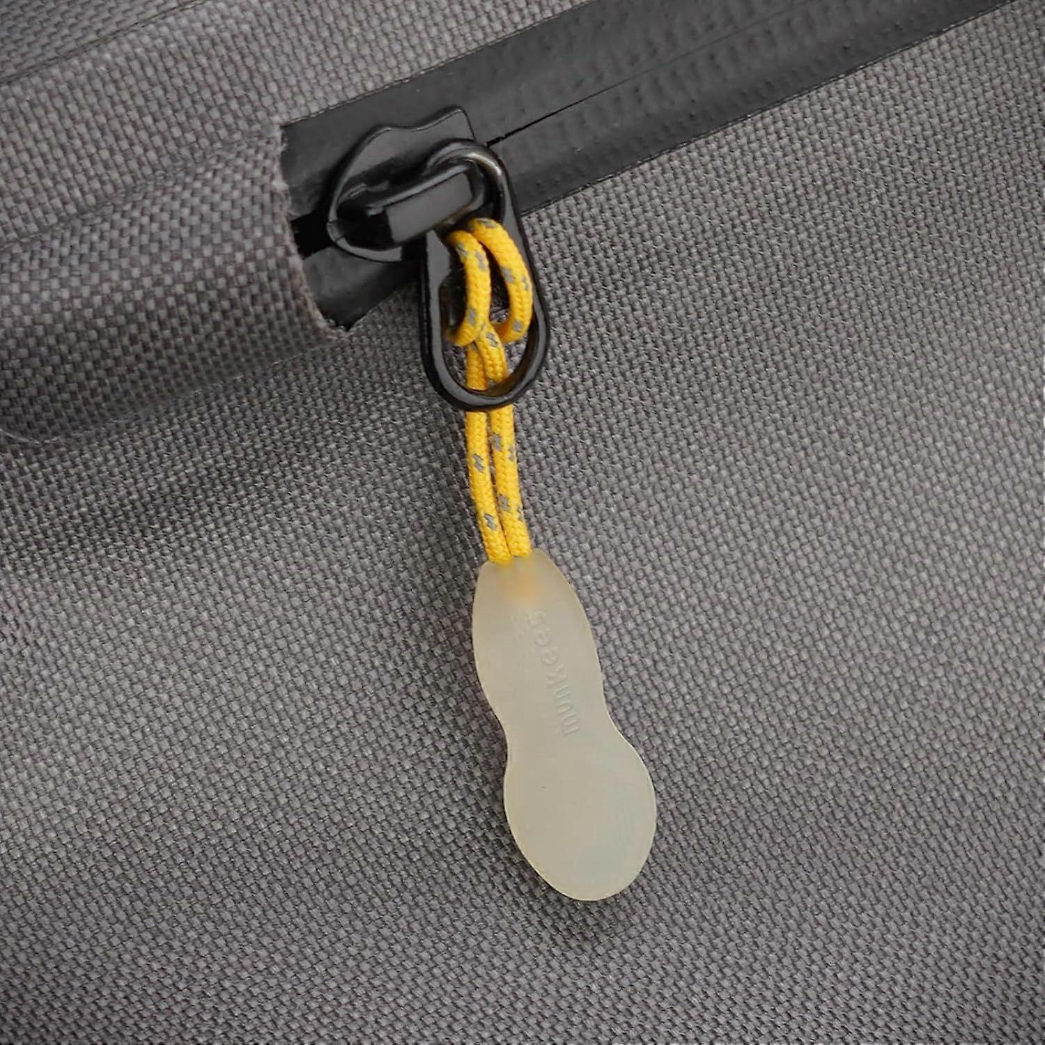 Zipper Puller Replacement Nylon Pull Rope 3 in Pack, Normal, Glow in The Dark, Orange