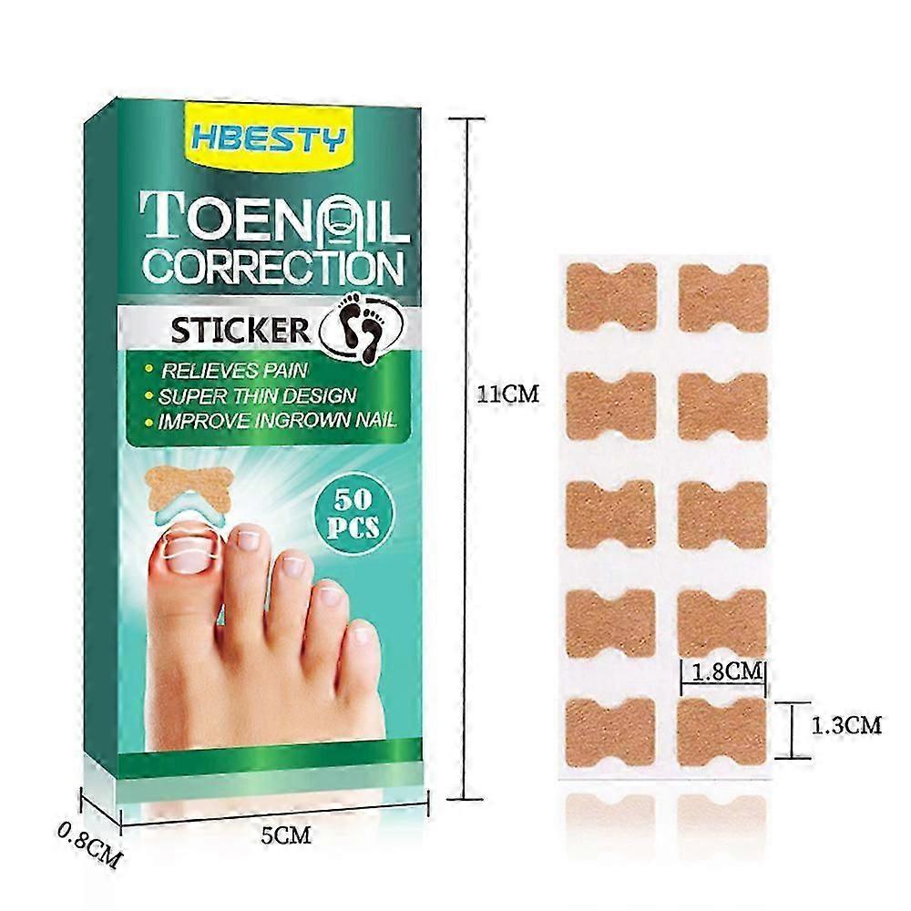 50PCS Ingrown Toenail Corrector Patch Pedicure