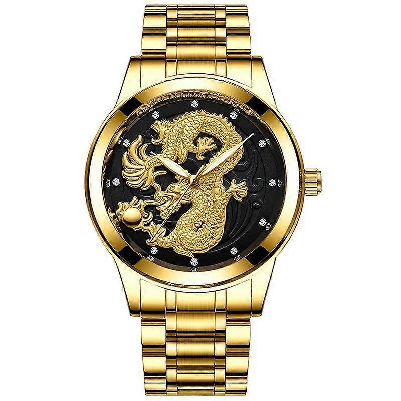 Quartz Ultra-Thin Dragon Or Phoenix Pattern Couple Watch