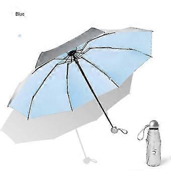 8 Ribs Pocket Mini Umbrella Anti UV Paraguas Sun Umbrella Rain Windproof Light Folding Portable Umbrellas Compatible with Women Men Children