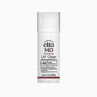 EltaMD UV Clear Face Sunscreen SPF 46, ölfreie Sonnencreme mit Zinkoxid