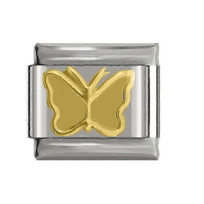 Pulseira de Princesa com Coroa de Borboleta e Margarida e Coração com Estrela