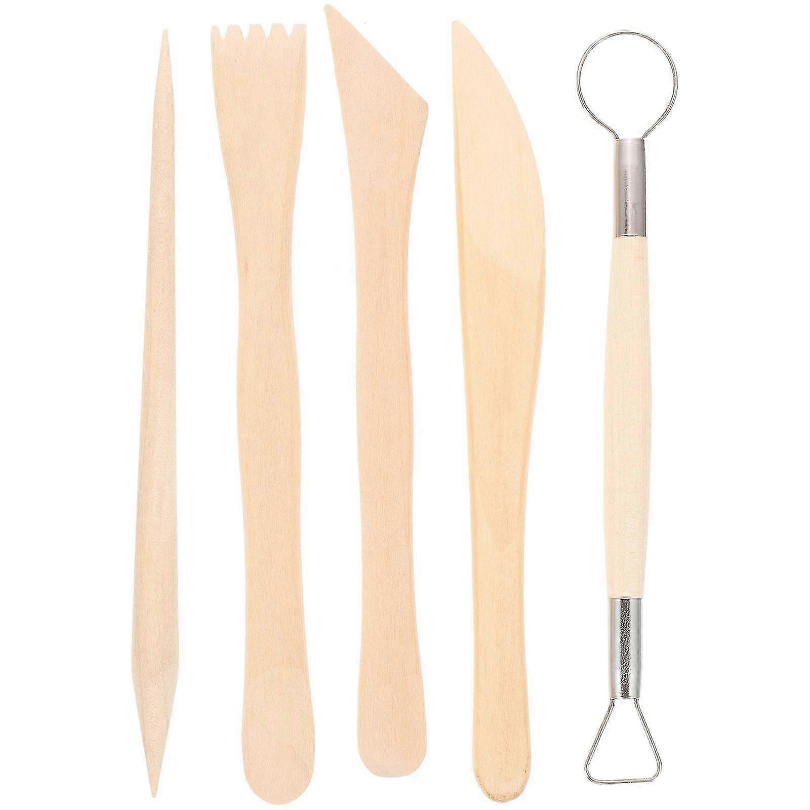 Clay Modeling Tools Professional Tools for Kids 2Sets Khaki