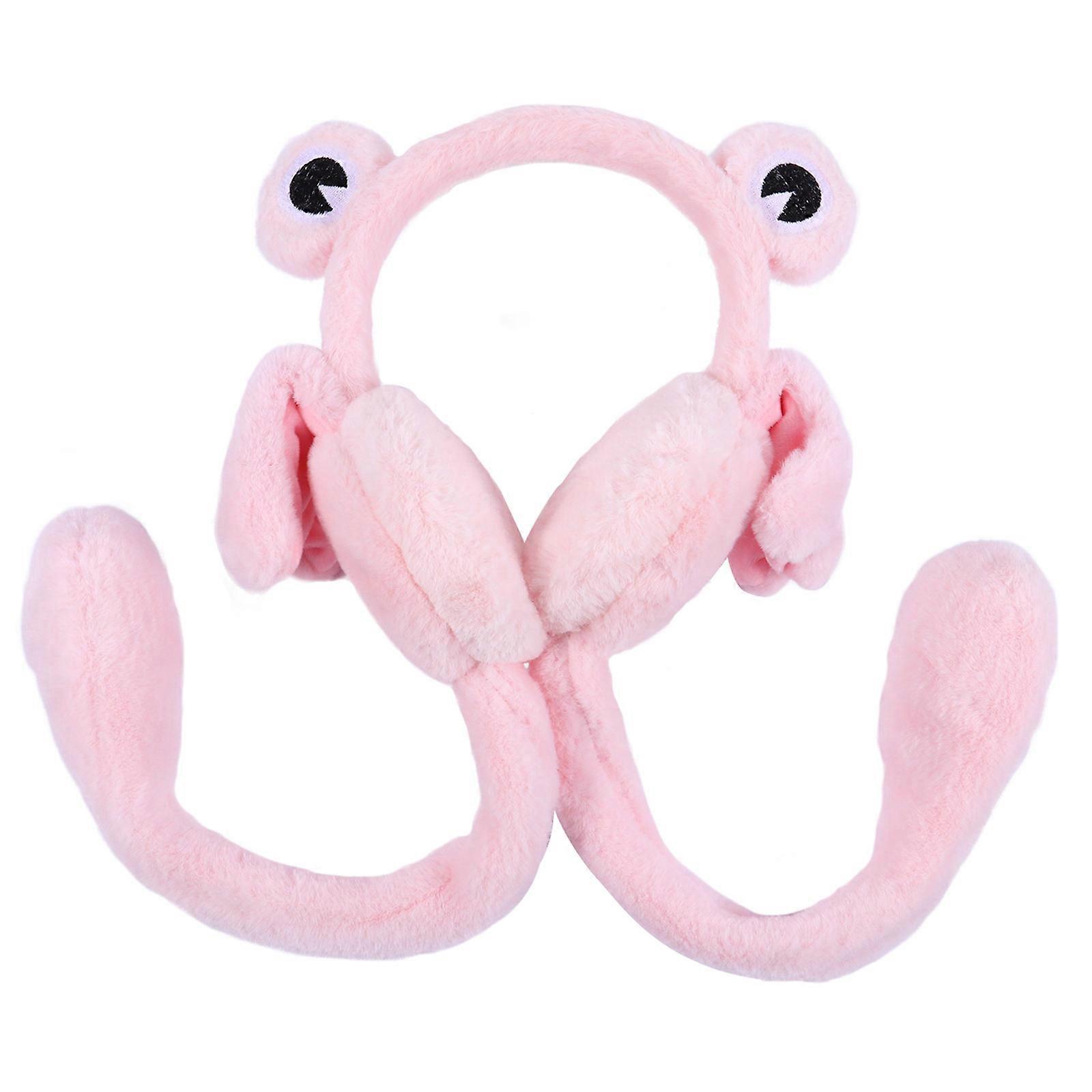 Cold-Proof Earmuff Shape Earmuff for Ear Warming 1Pcs Pink Style