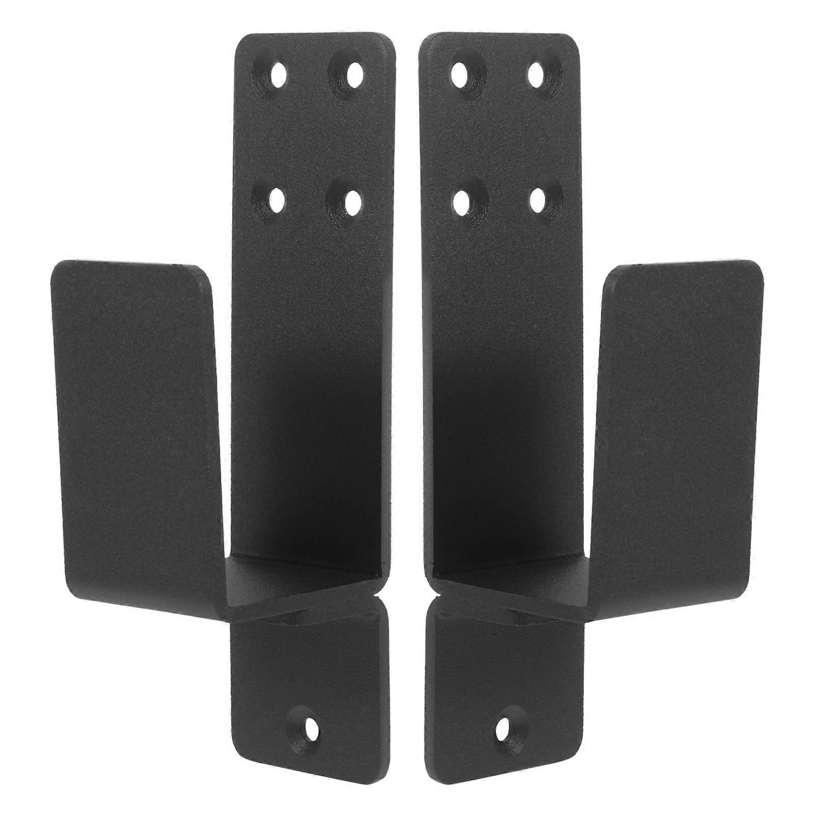2pcs Door Mount Brackets U Bracket Sliding Bar Support Holder Barn Door Hardware