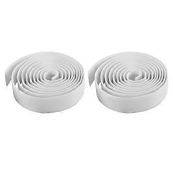 Road Bike Bicycle Cork Handlebar Bar Grip Wrap Tape + 2 Bar Plugs-White