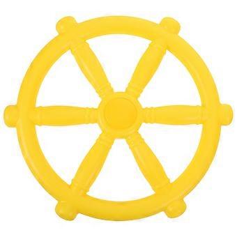 Pirate Ship Steering Wheel Toy for Kids Playhouse 1Set Yellow
