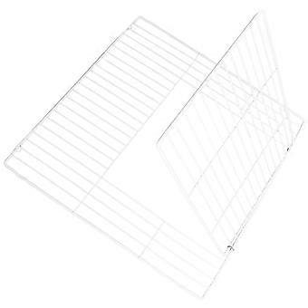Clôture pour animaux de compagnie Cage Porte Feuille de porte en maille de fer Clôture pour animaux de compagnie Bricolage Assembler le panneau de porte