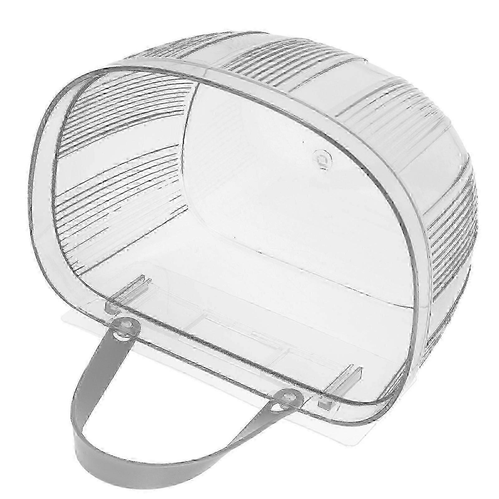 Transparent Hanging Basket for Kitchen Storage Plastic Material