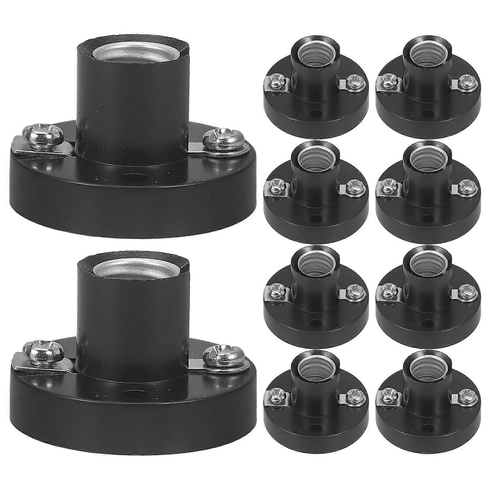10pcs Miniature Bulb Holder Physics Electronic Experimenting Bulb Base Screw Socket Lamp Base