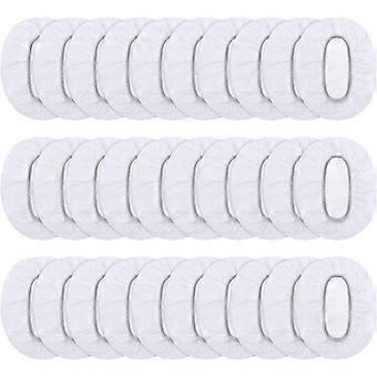 100 Pack Clear Disposable Ear Protectors Waterproof Ear Covers for Hair Dye Shower Bathing