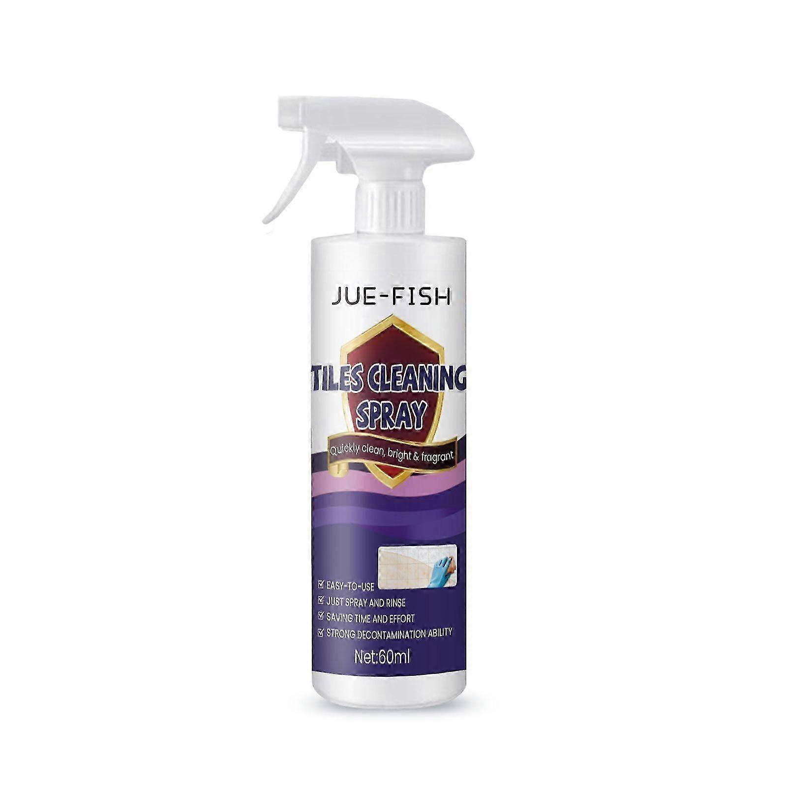 Tile Cleaning Spray - Powerful Decontaminating Solution for Kitchen & Bathroom Tiles, 60ml