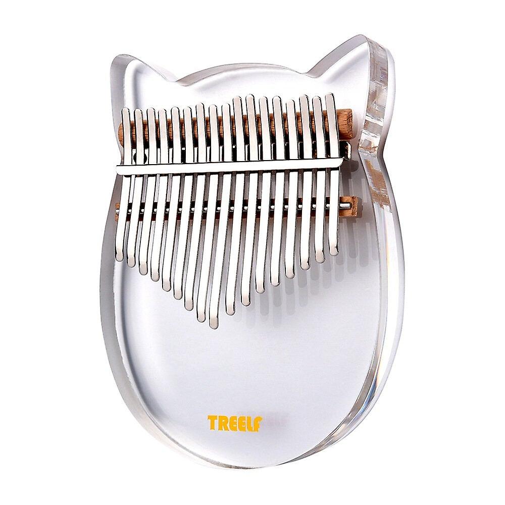 17 Key Kalimba Acrylic Thumb Piano Keys Mbira Transparent Keyboard Instrument
