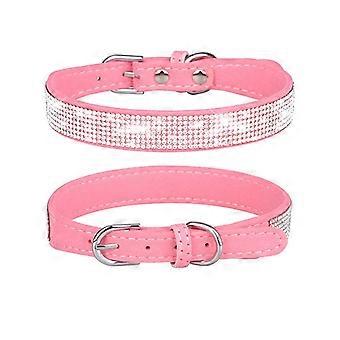 Small dog collar, pink dog collar, cat collar (small, pink)
