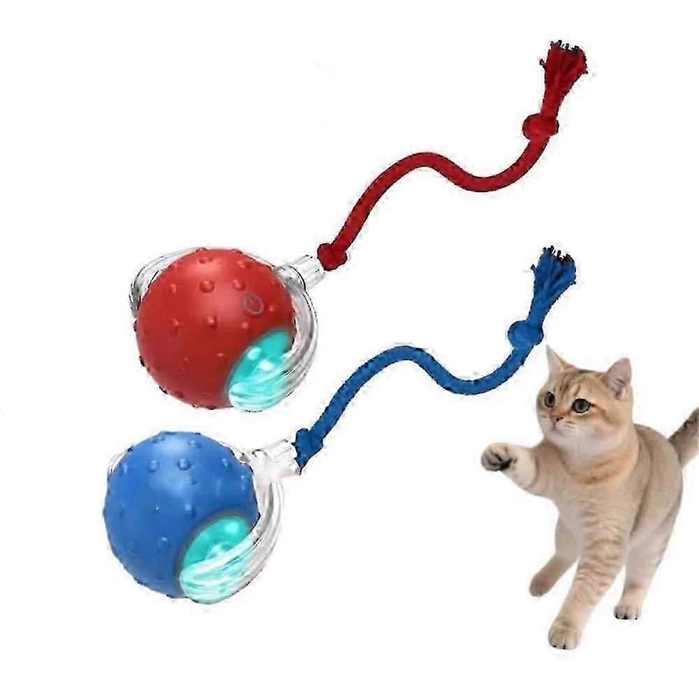 Tiny Interactive Cat Toys Ball Automatic Moving Cat Toys Ball Interactive Rolling Dog