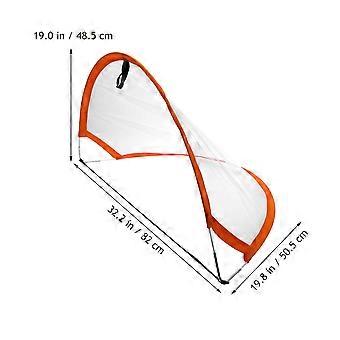 Mini Kids Football Door Toy Portable Folding Soccer Goal Net Kids Outdoor Training Door Game Toy (As Shown)