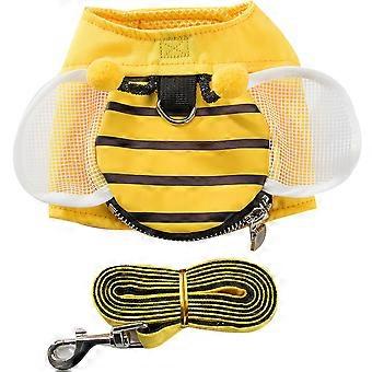 Dog Harness Set Pet Vest Harness for Pulling with 1Set Yellow