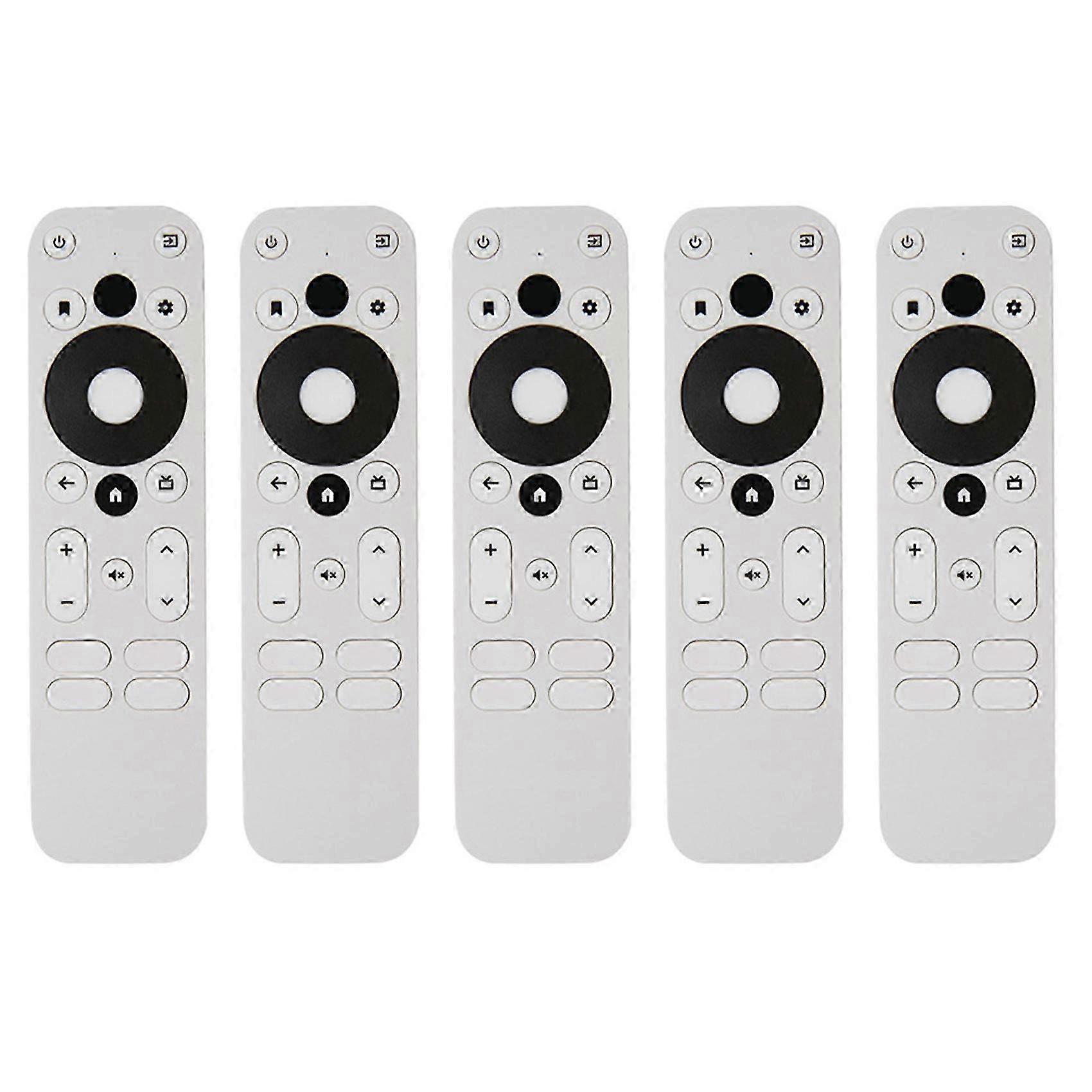 5X Replace Voice Remote Control compatible with MECOOL KM2 PLUS ONN Android 4K UHD TV Box Bluetooth Voice Remote White