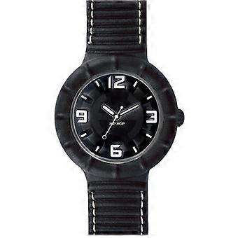 Hip hop watch silicone watch of leather large HWU0211 nero