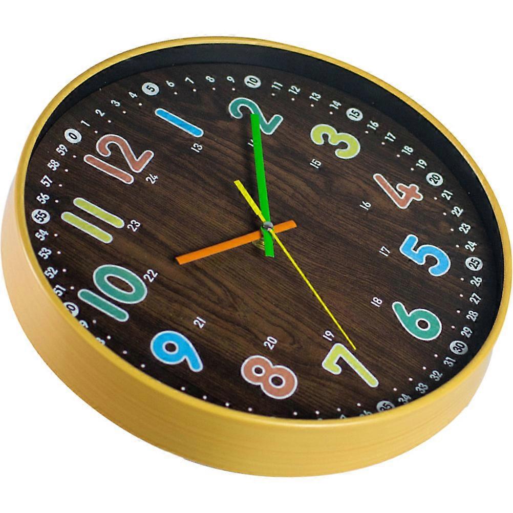 Wall Clock Kids Bedroom Wooden Clock for Precise Function