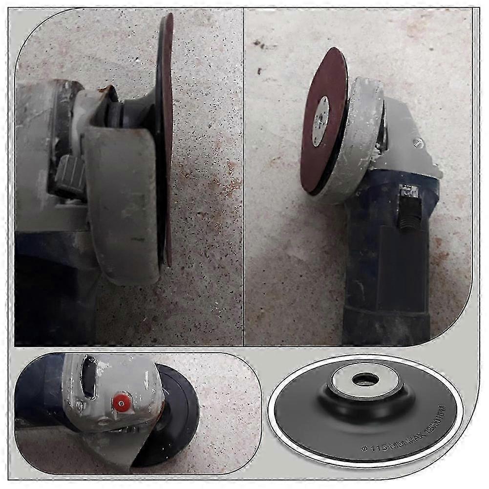 3pcs Plastic Angle Grinder Backing Pad Compatible with M14 Internal Thread Disc Sander Angle Grinder 115mm Diameter