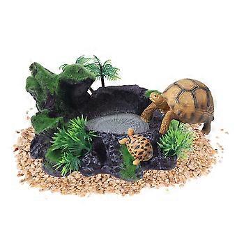 Pietra di sabbia per acquario, decorazione per acquario a forma di tartaruga, 500 g, per acquario di pesci