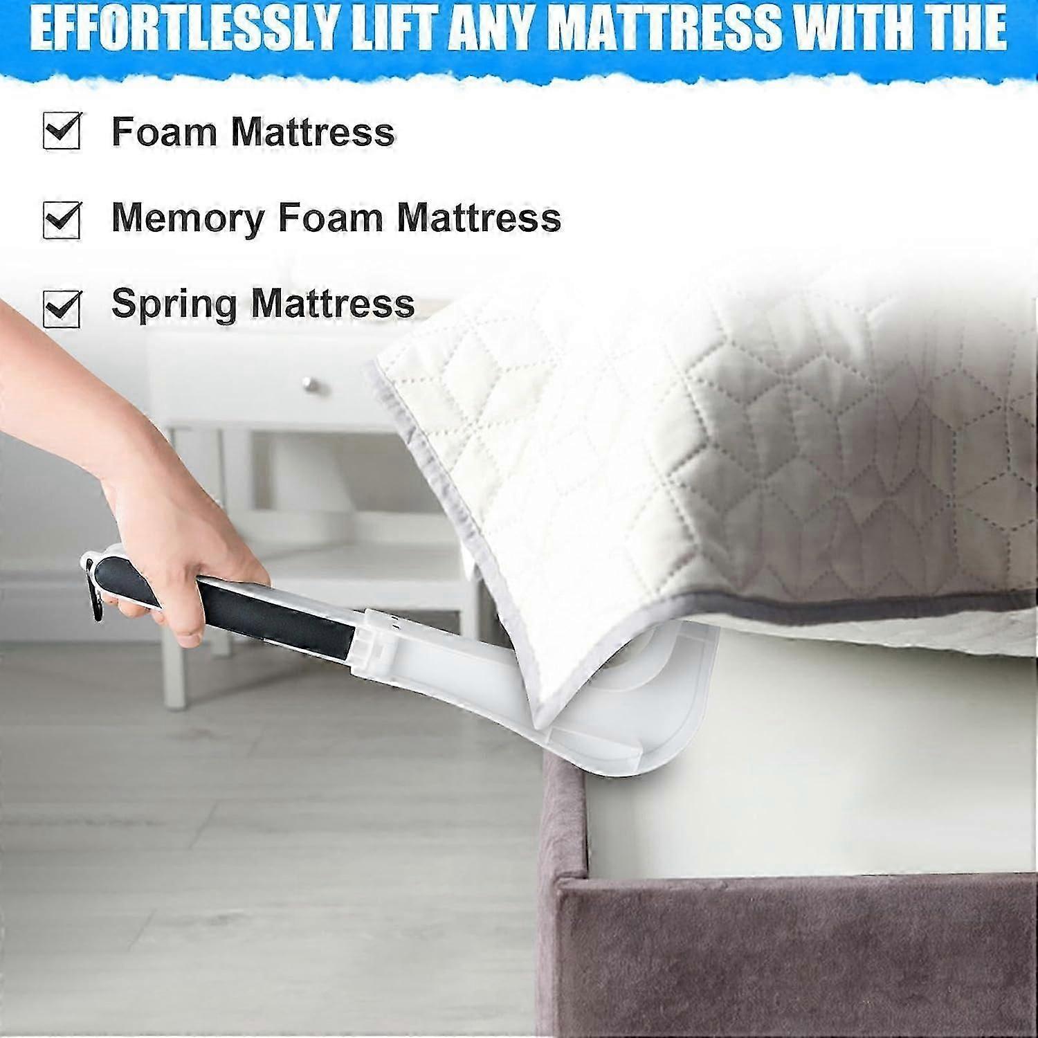 Mattress Elevation  Ergonomic Bed Riser Tool with Comfortable Grip Support for Elderly Bedding Change Assistance