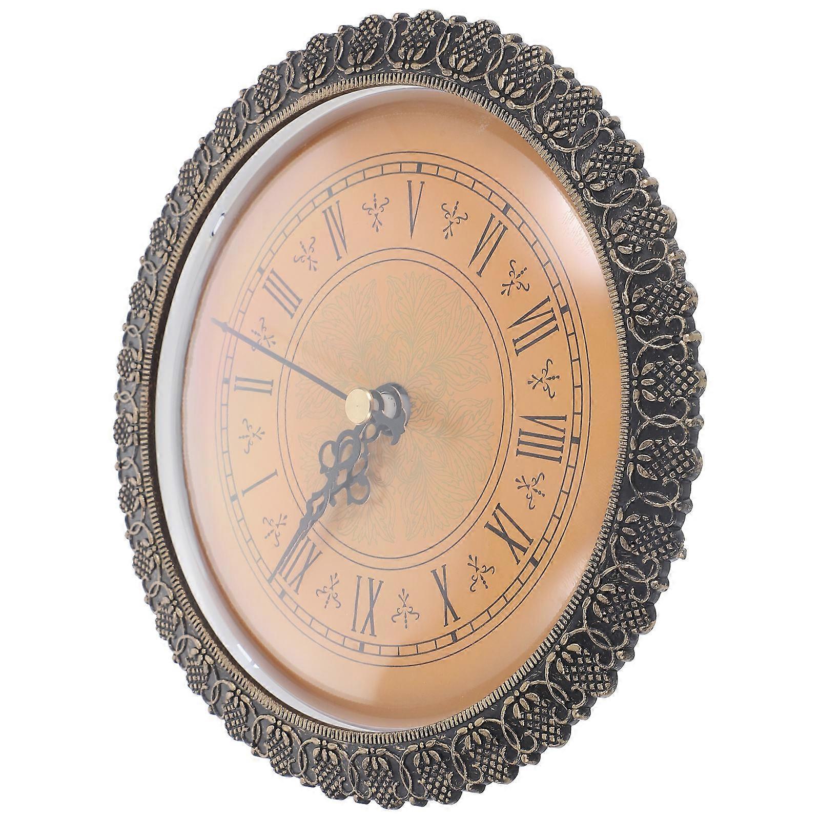 Roman Number Round Clock Head Vintage Clock Insert DIY Clock Insert with Clock Movement