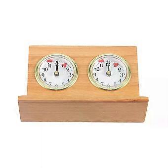 Retro Analog Chess Clock Timer - Wind-Up Mechanical Chess Clock No Battery Needed Wooden