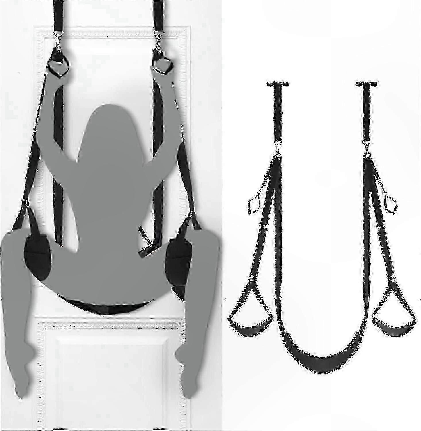 Balançoire de porte réglable avec siège pour adultes, supporte jusqu'à 136 kg, conception durable et confortable_ynal2