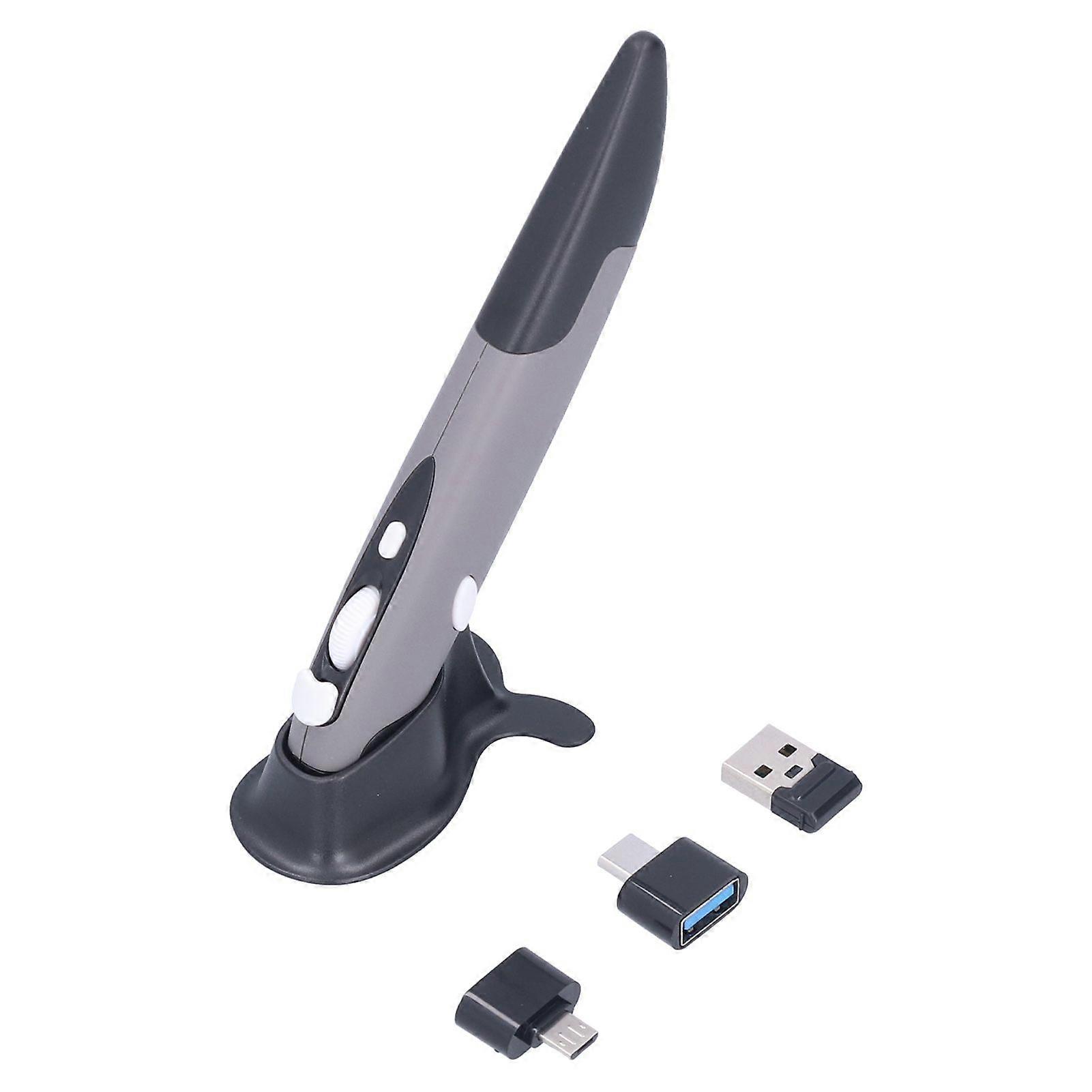 Mouse Pen Wireless 2.4G Creativity Extremely Handover Computer Stylus for PC LaptopBlack Gray