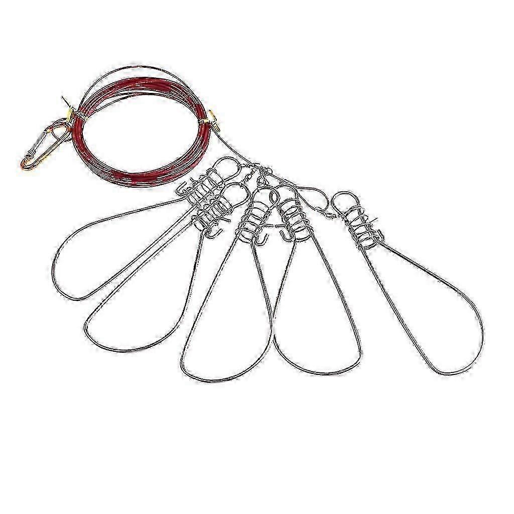 Fish String Clip Stainless Steel Rotating Lock Live Fish Lock