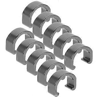 Aluminum Alloy Bike Cable Clamp U-Shaped Clip for Brake Line 10Pcs